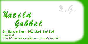matild gobbel business card